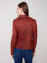 Vintage Faux Leather Perfecto Jacket Cinnamon