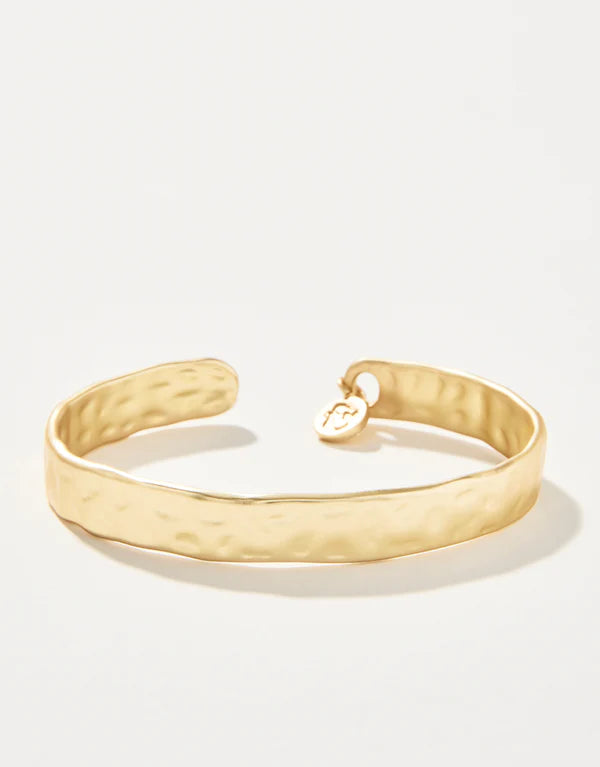 Hammered Cuff - Gold