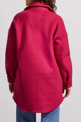 Stretched Boiled Wool Jacket Dahlia