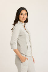 Janet Zip Jacket Whitecap Pigment