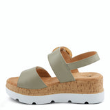 Abarah Platform Sandals Sage Multi