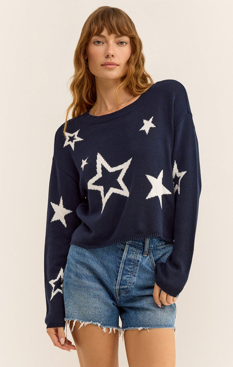 Seeing Stars Sweater Captain Navy