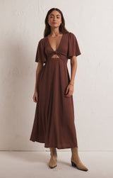 Mavis Midi Dress Whipped Mocha