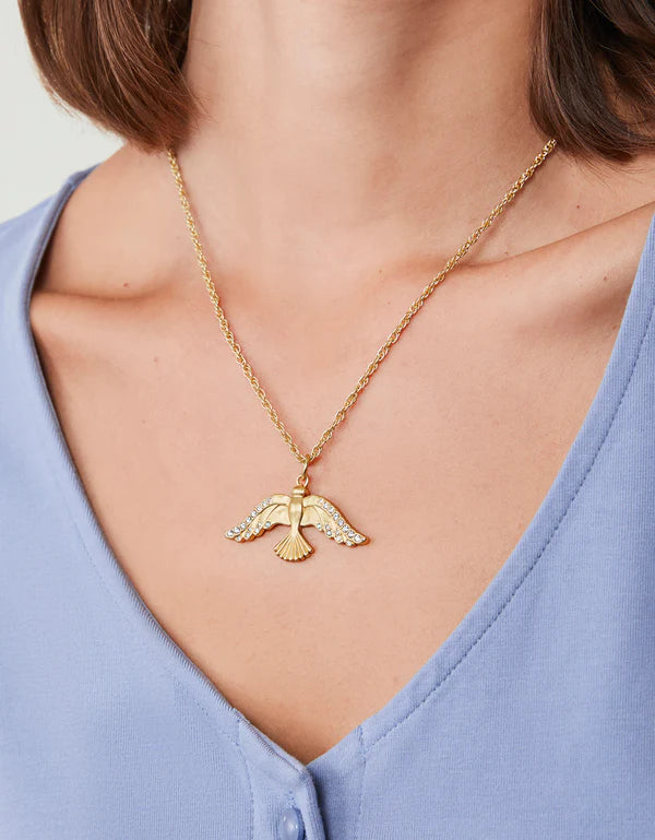 Take Flight 18" Necklace -Crystal