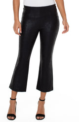Stella Kick Flare Black Crackled
