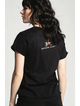 Miller Roll Sleeve Two Hits Tee Black