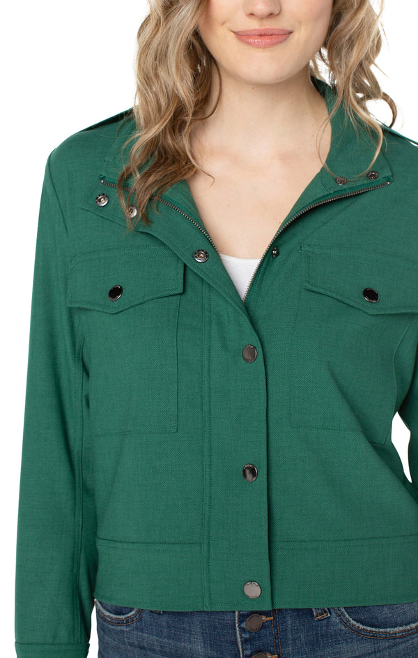 Utility Crop Jacket Serpentine