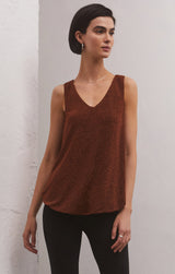 Vagabond Sparkle Tank Chocolate