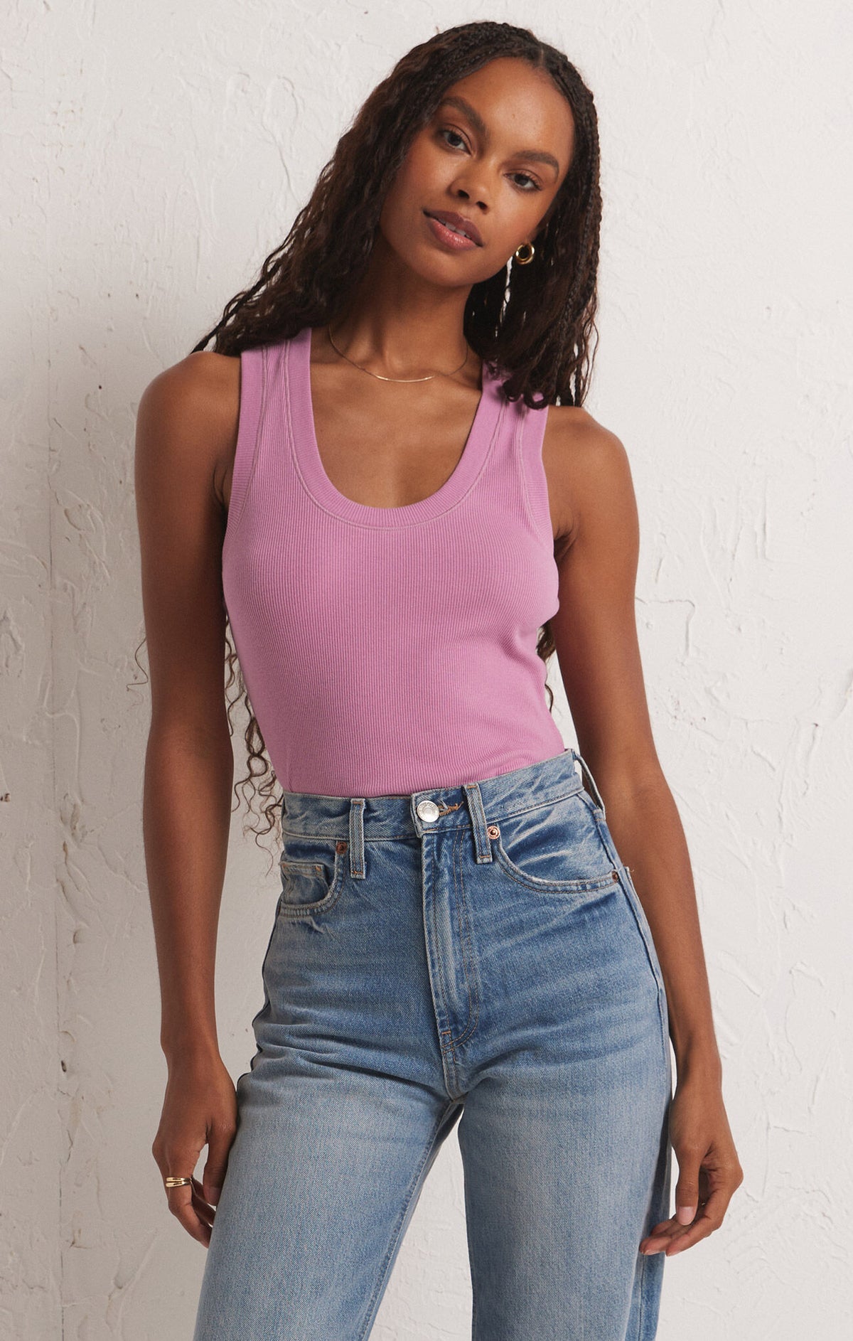 Sirena Rib Tank Dusty Orchid