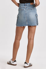Quinn Denim Cargo Skirt Homewood