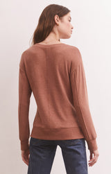 Wilder Cloud Vneck Long Sleeve Top Penny