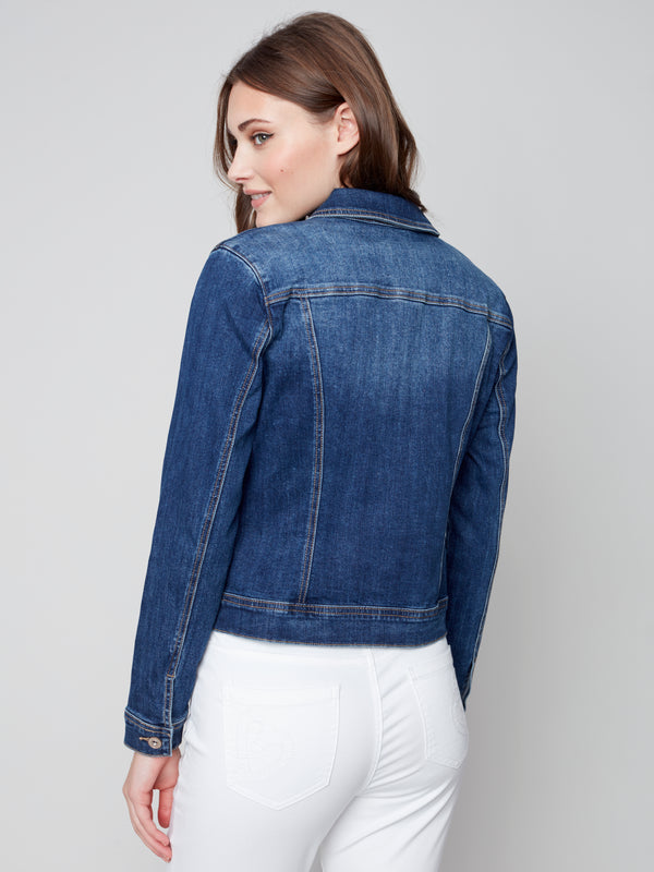 Stretch Denim Jacket Indigo