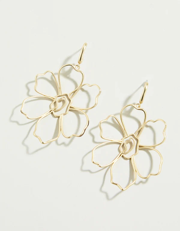 Granny Flower Earrings - Gold