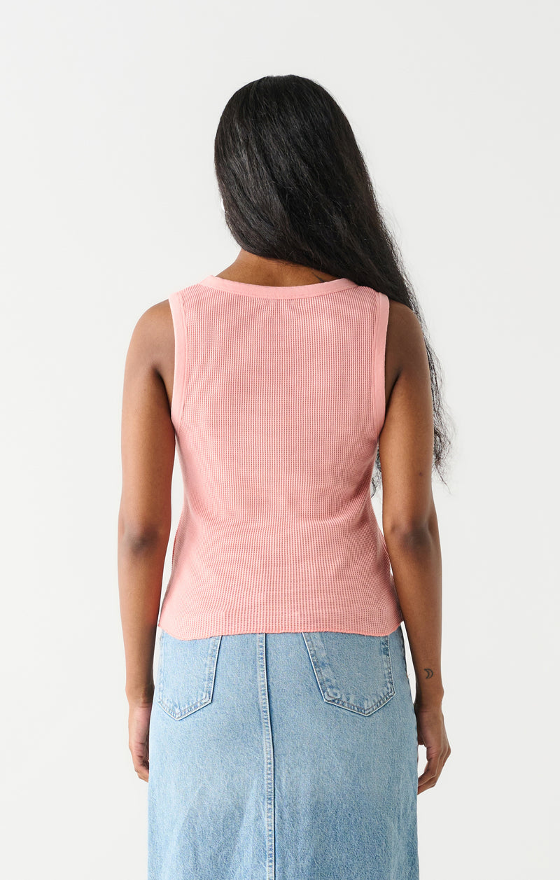 Waffle Knit Tank Top Melon