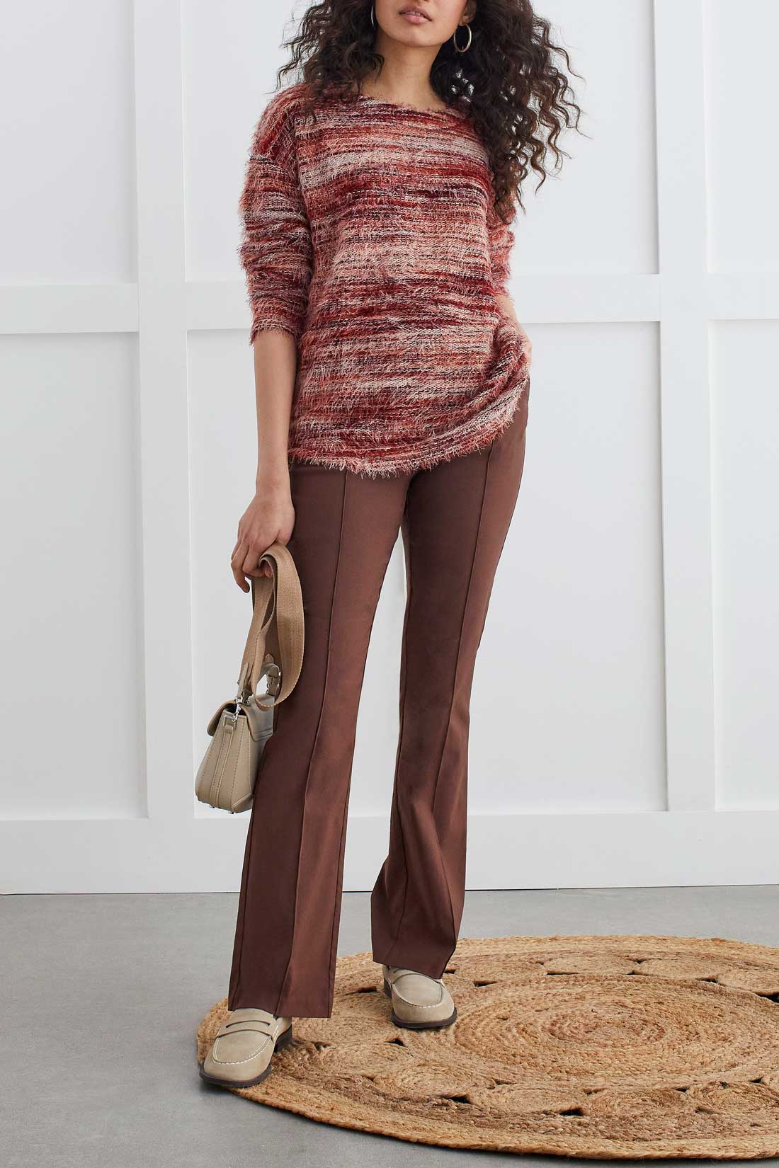 Flatten It Pull On Boot Pant Chocolate
