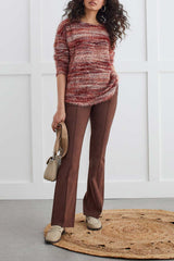 Flatten It Pull On Boot Pant Chocolate