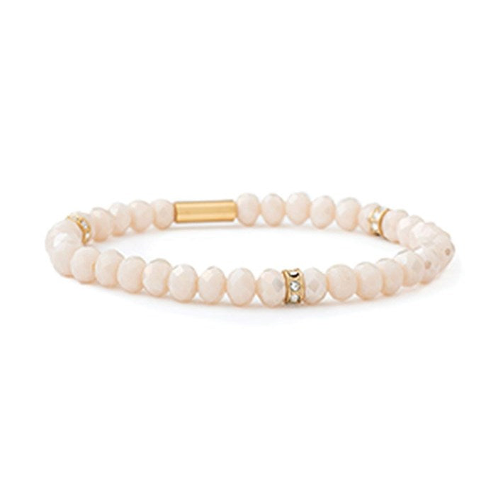 Stretch Bracelet - 6mm Cream