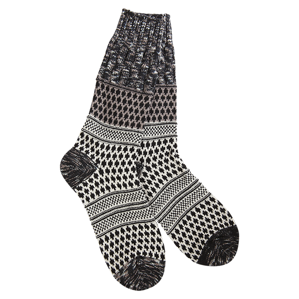 Weekend Gallery Textured Crew Sock Nightfall Multi