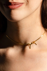 Bow Peep Choker Necklace