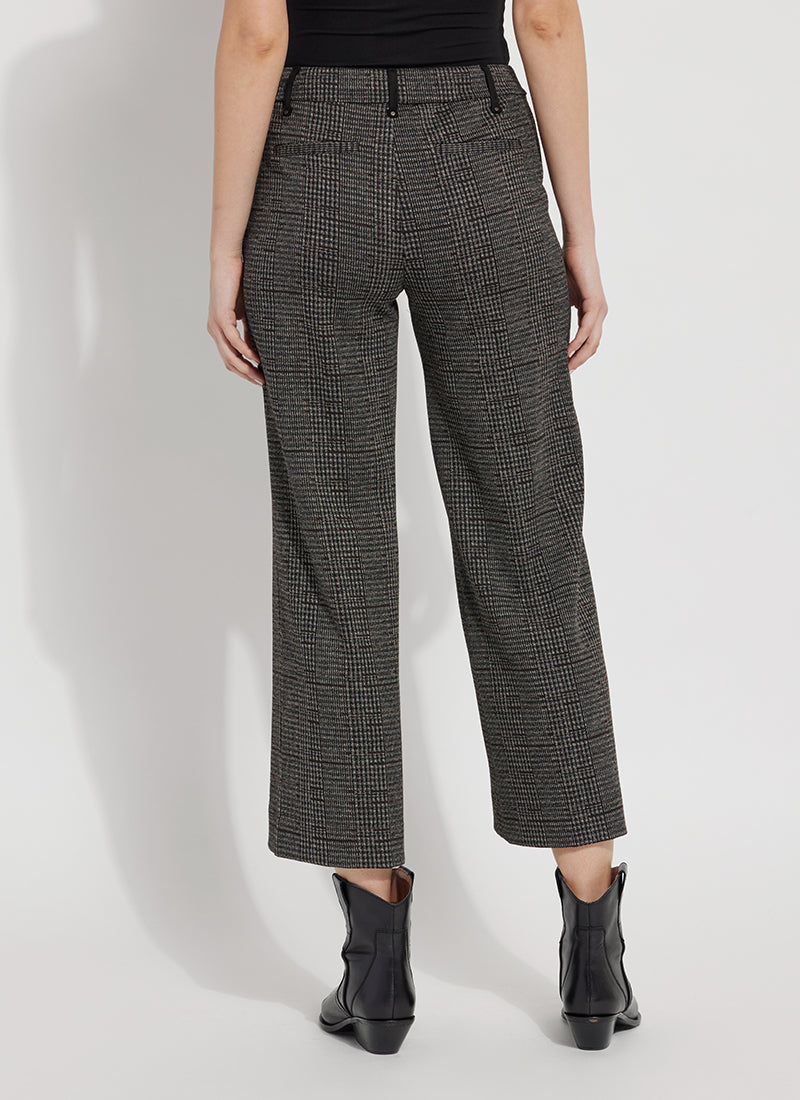 Livia Wide Leg Crop Pant Avenue Plaid