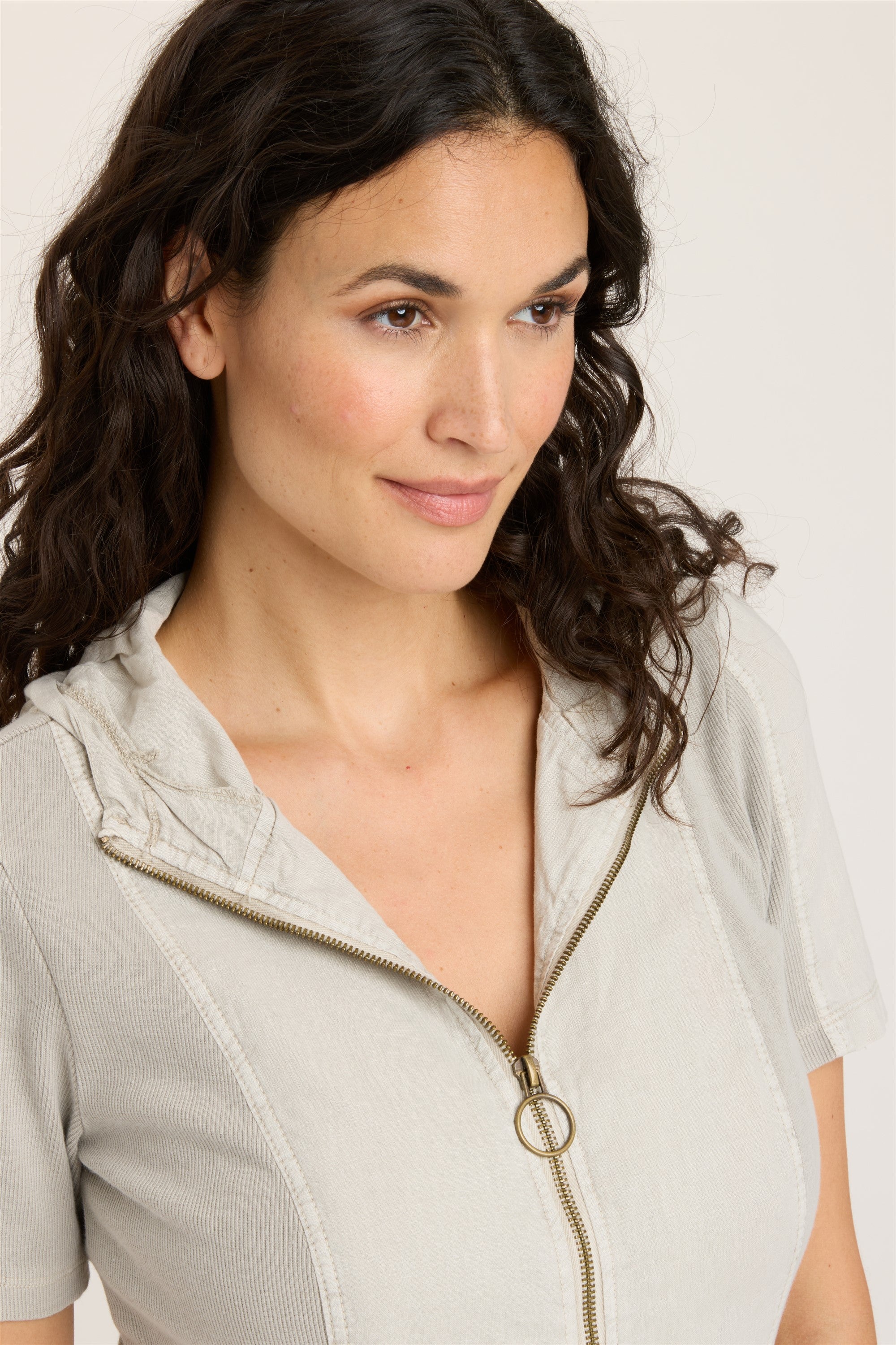 Linen Lenchen Jacket Dress Whitecap Pigment