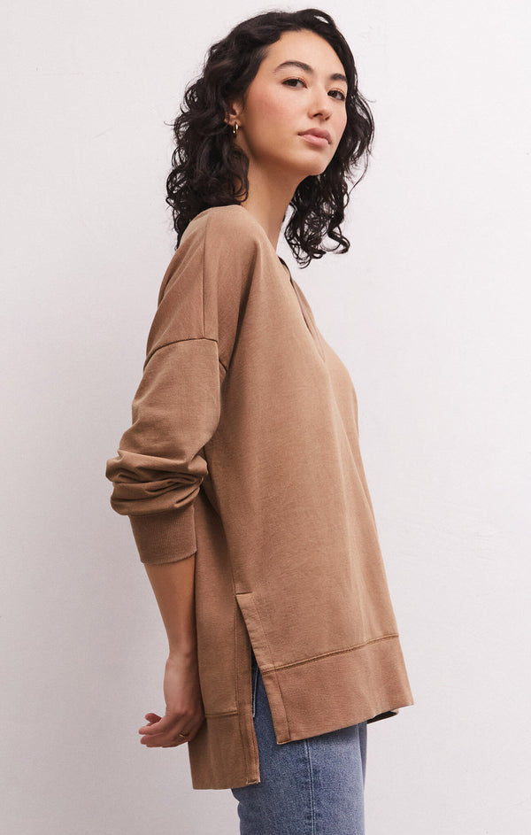 Modern Vneck Weekender Mink