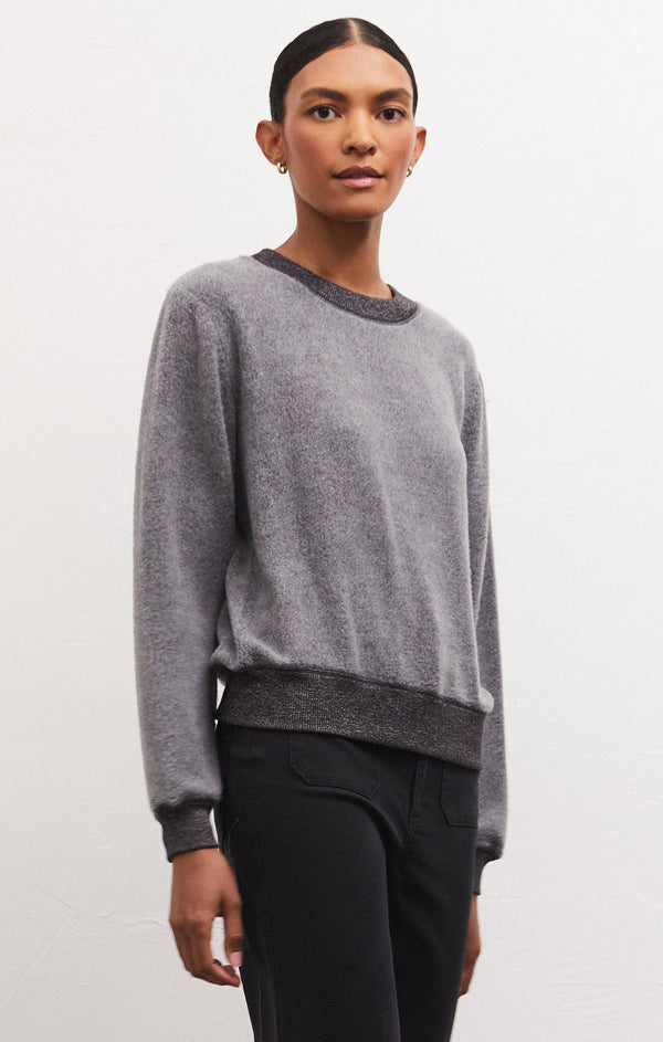 Russel Cozy Pullover Charcoal Heather