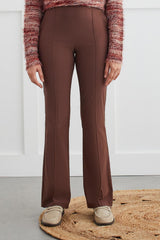 Flatten It Pull On Boot Pant Chocolate