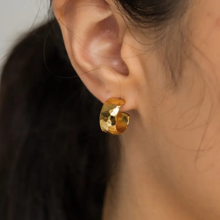 Mini Hammered Hoops