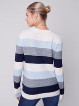 Stripes Crew Neck Sweater Snowflake