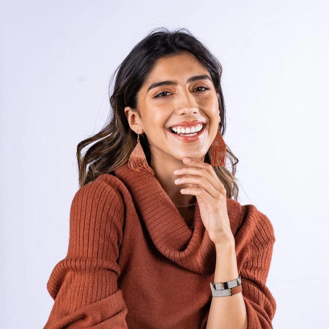 Lexie Petite Luxe Earrings Rust