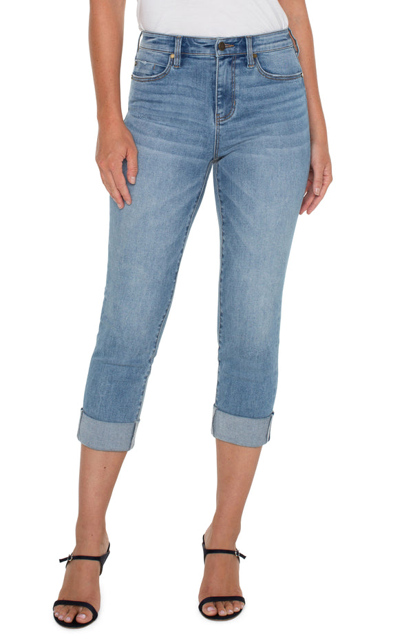 Charlie Wide Rolled Cuff Crop Jeans Marina Vista