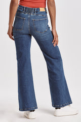 Fiona High Rise Flare Jeans Tempo