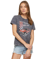 Kittenish Motor Club Tee Charcoal