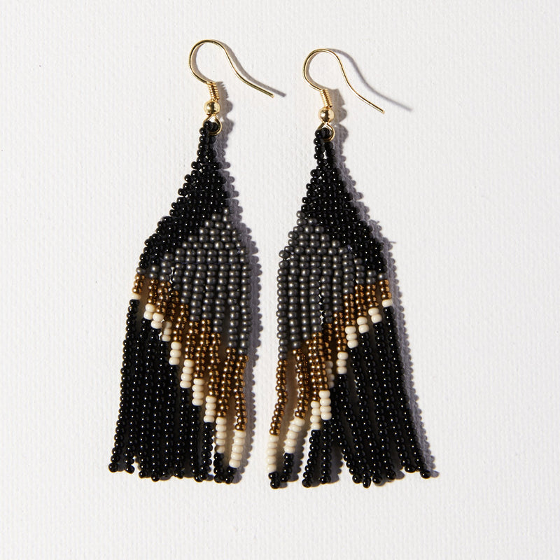 Lennon Beaded Geometric Angles Earrings