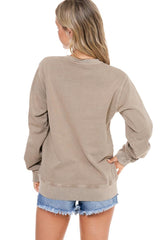 MAMA Graphic Relax Fit Sweatshirt Mocha