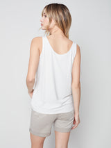 Bamboo Viscose Reversible Cami Greige