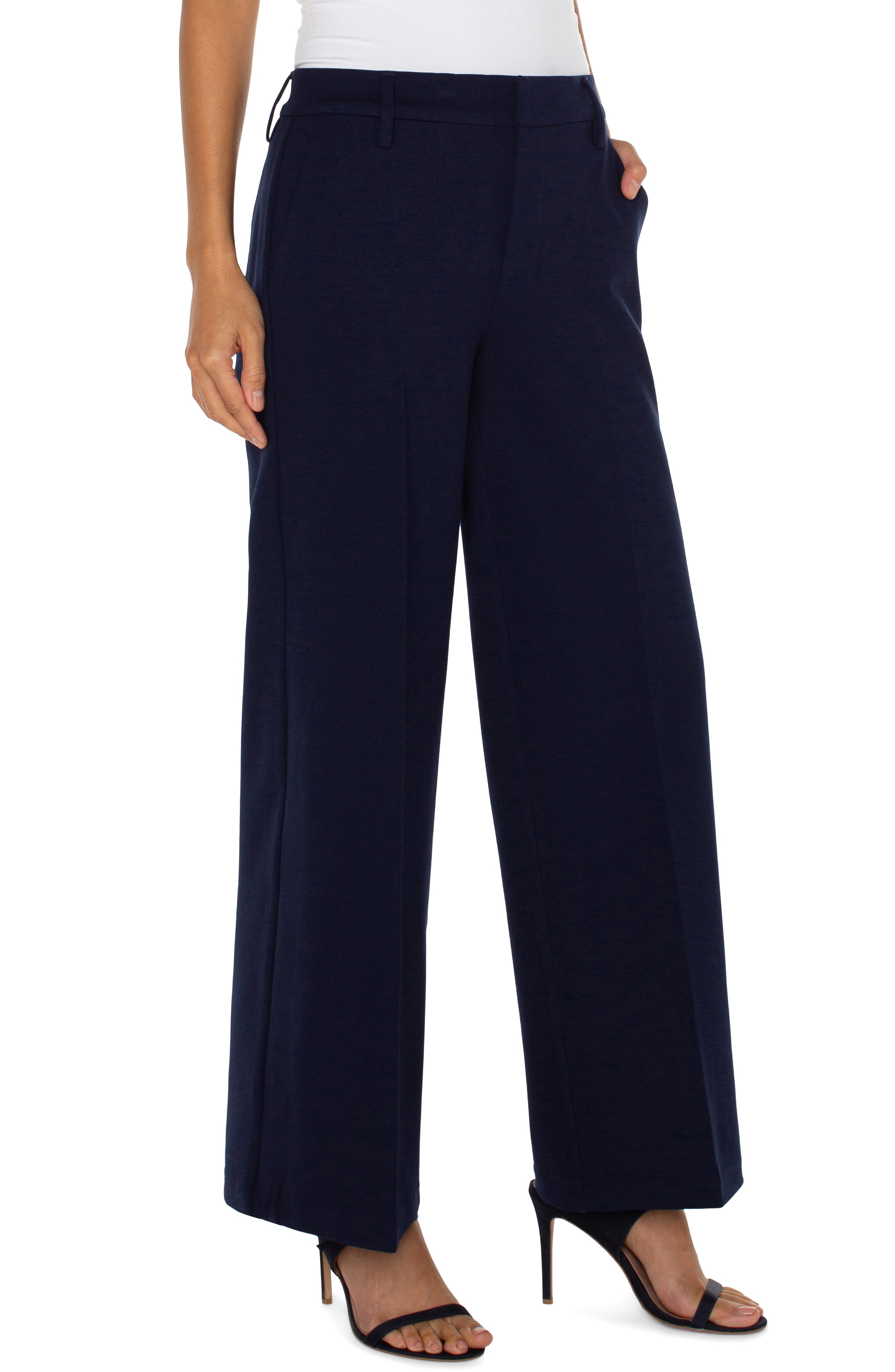 Kelsey 31" Wide Leg Trouser Cadet Blue