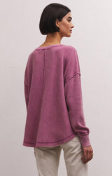 Driftwood Thermal Long Sleeve Top Azalea