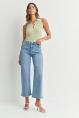 High Rise Wide Leg Jeans Medium