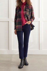 Wool Cozy Pocket Shacket Dahlia