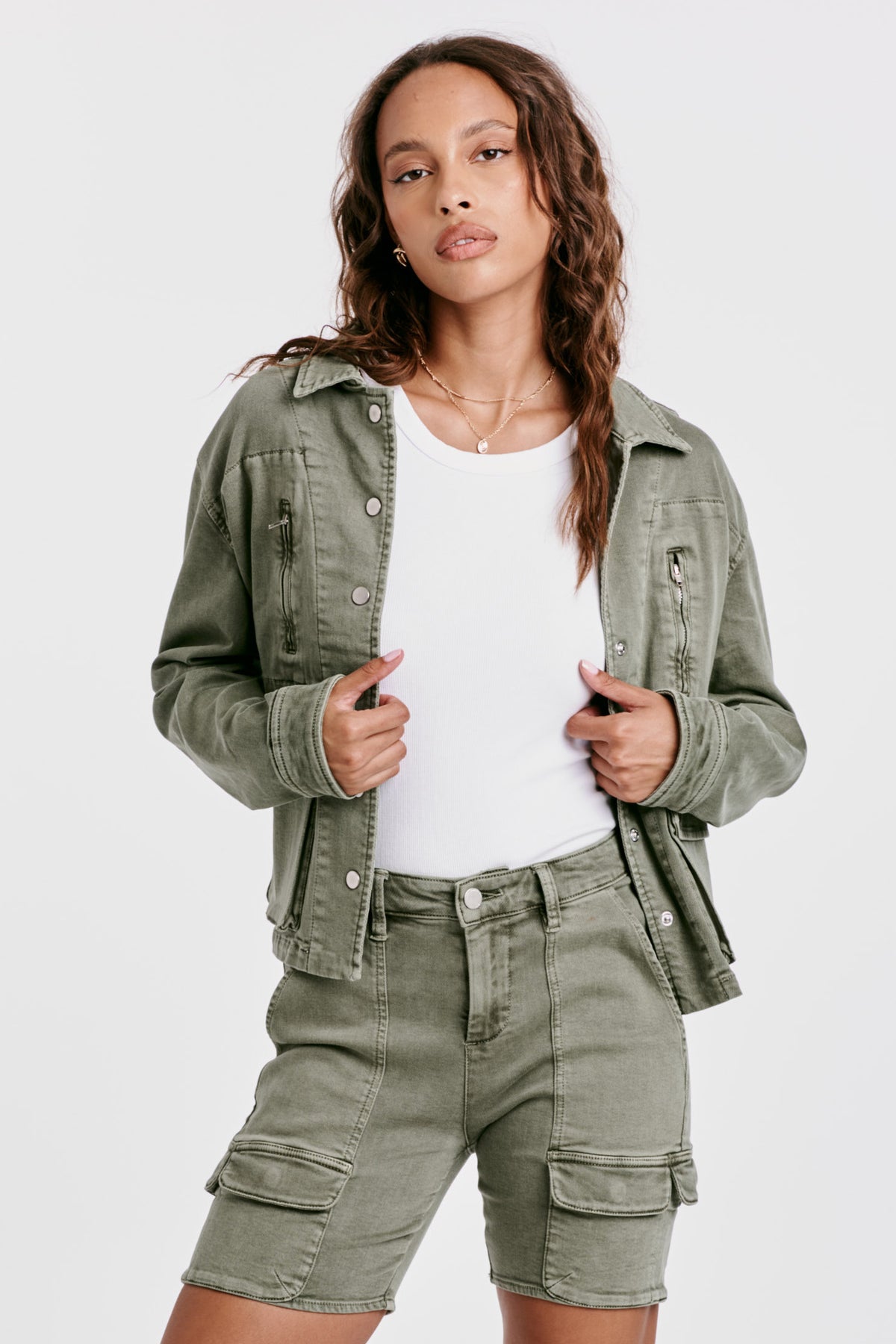 Mimi Utility Jacket Army Moss