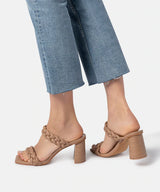Paily Braided Heel Cafe