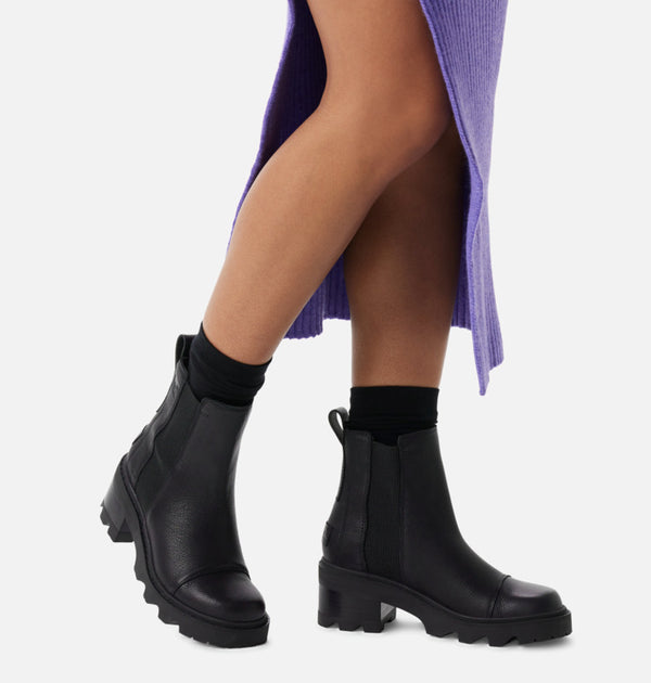 Joan Now Chelsea Boot Black + Black