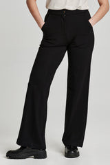 Bishop High Rise Wide Leg Pant Black