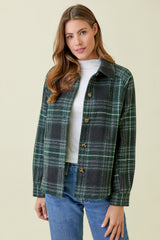 Clan Wallace Plaid Buttoned Jacket Dark Green