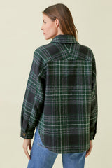 Clan Wallace Plaid Buttoned Jacket Dark Green