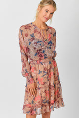 Tiered Chiffon Skirt Latte Mix