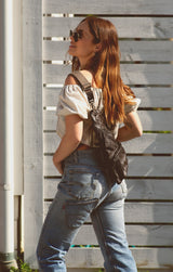 Andie Sling Bag Black Dip Dye