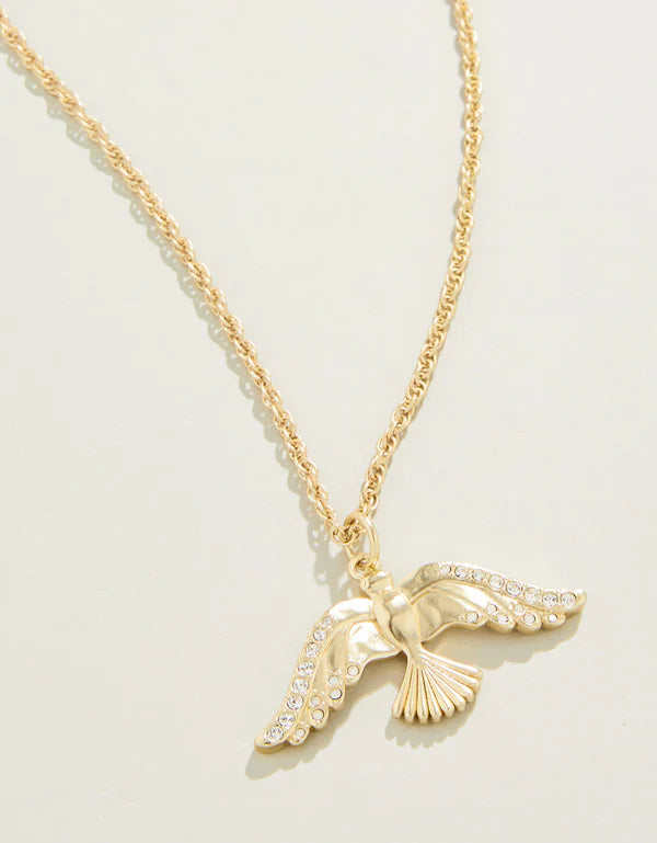 Take Flight 18" Necklace -Crystal